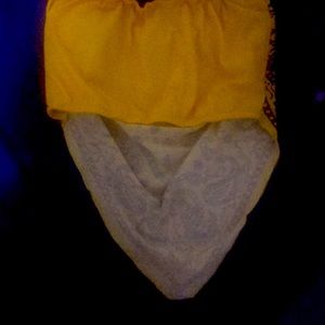 Cute bandanna crop top shirt size small